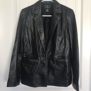 Leather Black Blazer